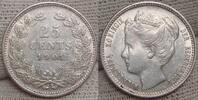 Niederlande- K&ouml;nigreich 25 Cents 1901 Leicht berieben. Vorz&uuml;glich. 455.68 US$  +  57.68 US$ shipping