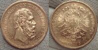 W&uuml;rttemberg 20 Mark 1872 F Winziger Randfehler. Sehr sch&ouml;n - vorz&uuml;glich. 1,263.22 US$  +  57.68 US$ shipping