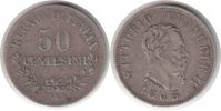Italien 50 Centesimi Vittorio Emanuele II. 50 Centesimi 1863 N, Neapel -