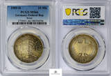Germany 10-MARK-SILVER 1989-D KM#172 PCGS-MS66