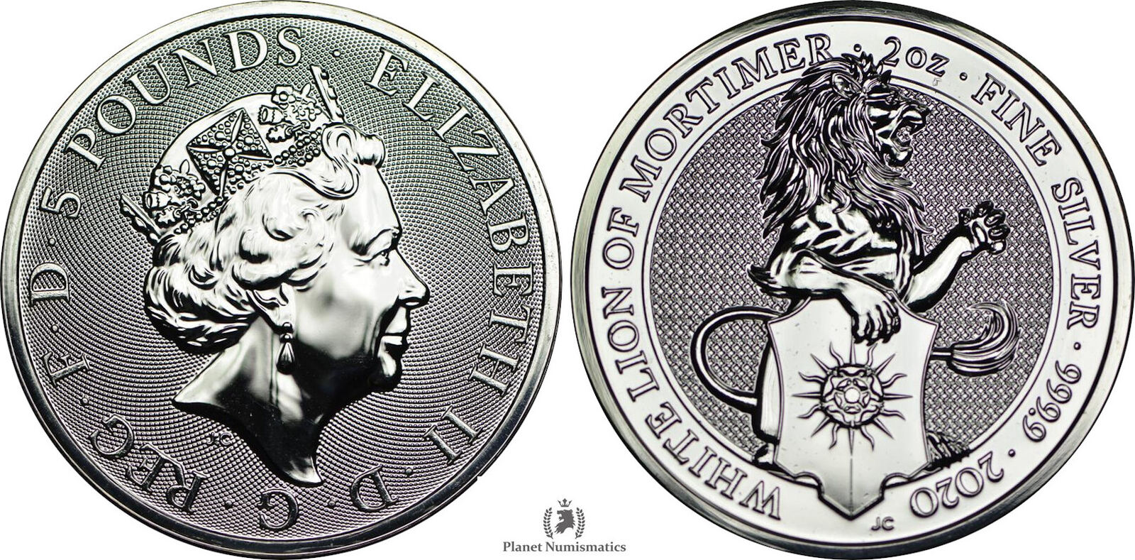 Great Britain 5 Pounds Silver 2oz White Lion Mortimer 2020 Sqb Whitelion Mortimer Bu Ma Shops
