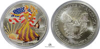 USA EAGLE-SILVER-DOLLAR 2003 COLOURED-BU 156.75 US$  +  shipping