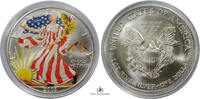 USA EAGLE-SILVER-DOLLAR 2003 COLOURED-BU 156.75 US$  +  shipping