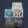 SAN-MARINO EURO-SET-WITH-SILVER-5-EURO- 2003 st 111.96 US$  +  shipping
