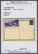 10 Rpf. auf 25 Gr. 1938 Anschluss Österreich, Bild-Ganzsache Kals in Tirol mit Hakenkreuz-Wertaufdruck postfrisch