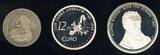 Bundesrepublik Deutschland 2,50 - 25 Euro 1998 Euro-Vorläufer von ANSBACH, kpl. Set von 4 Münzen mit Angebotsflyer! BU / Proof