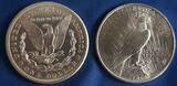 USA 2x 1 Dollar 1921+1922 Letzter 