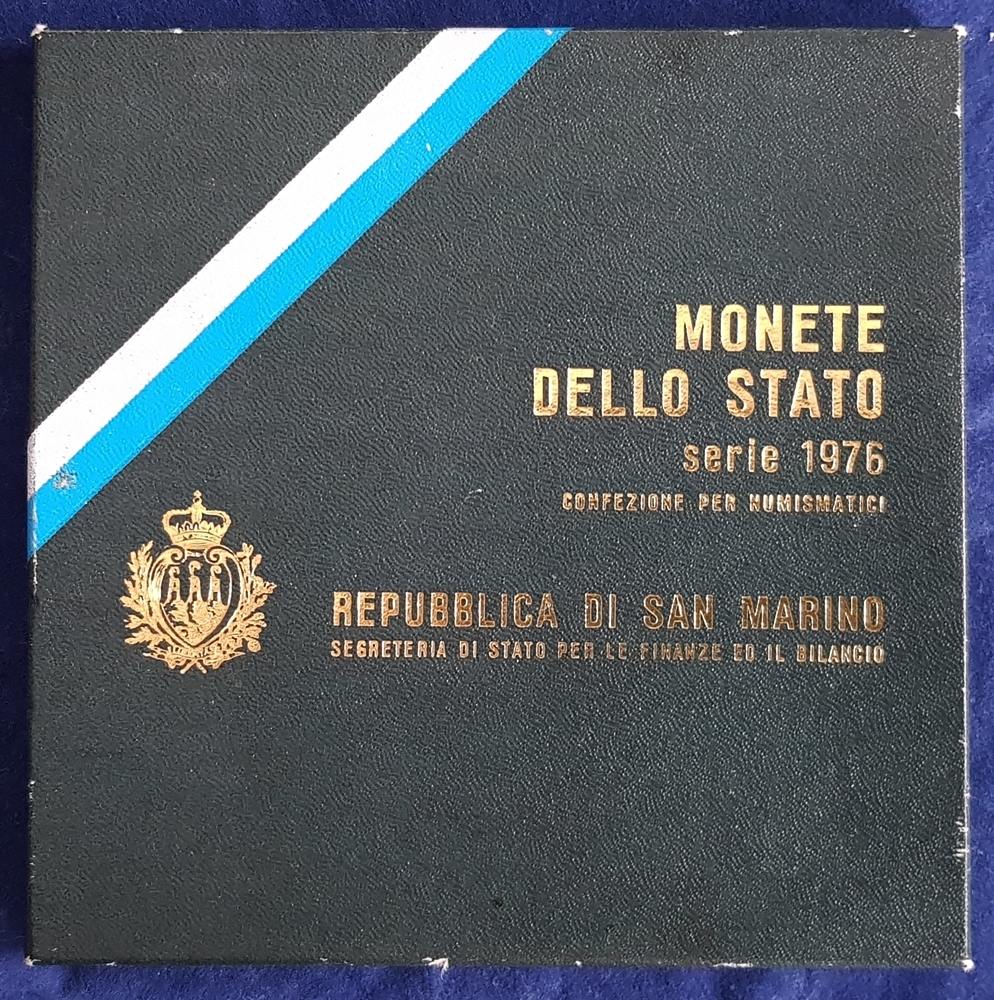 San Marino 688 Lire 1976 KMS im Originalkarton mit Broschüre BU (MS65 ...