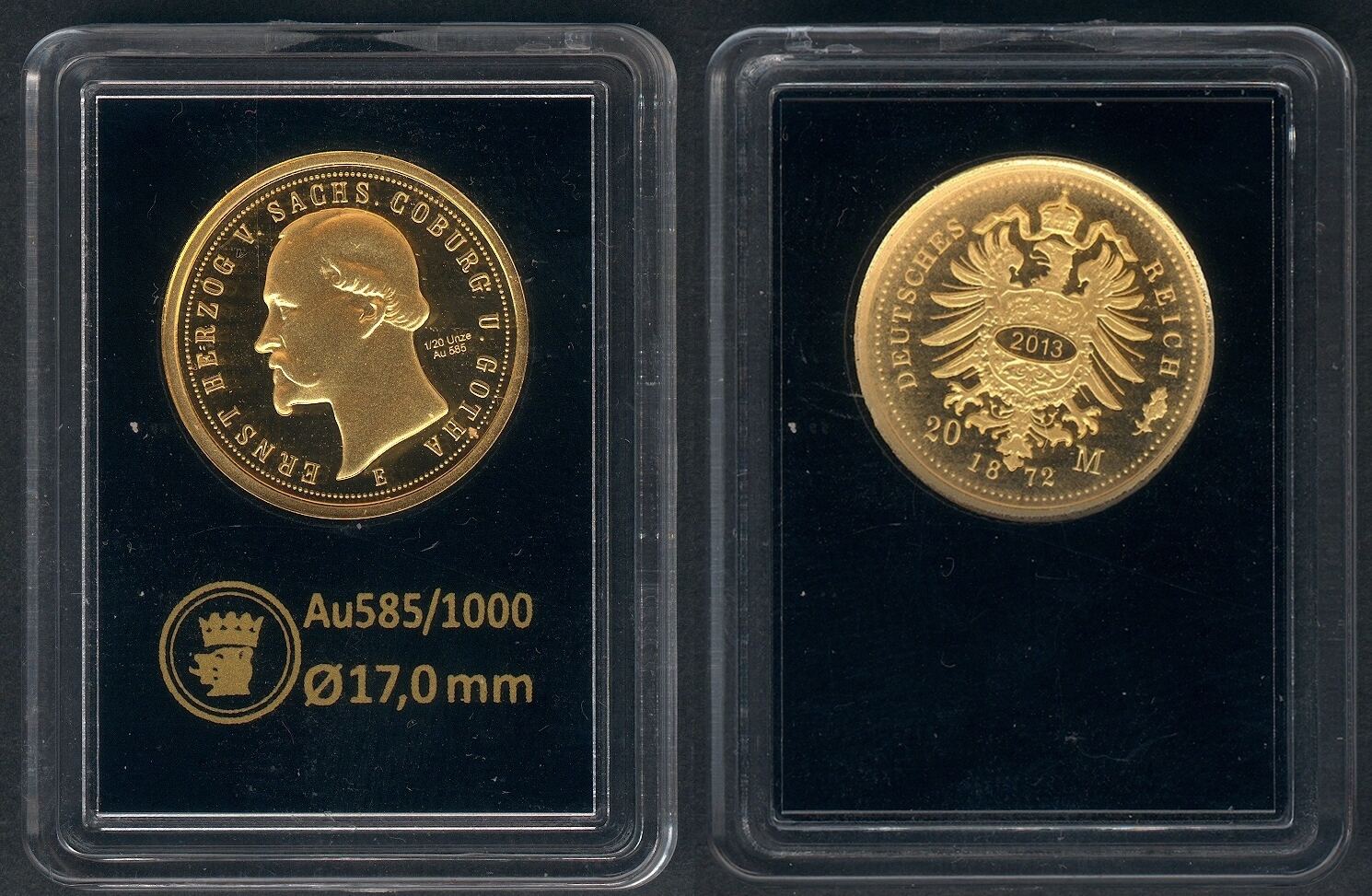 Deutsches Reich - Sachsen-Coburg und Gotha 20 Mark (1872) 2013 NP 'Das ...