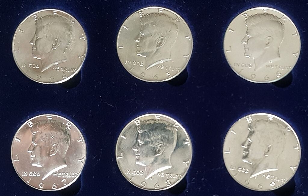 USA 18x 50C HALF DOLLAR 1964 2020 John F Kennedy Set Von 18   5499 20231125 134059 