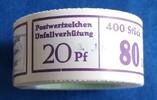 Bundesrepublik Deutschland 400 x 20 Pfg. Unfallverhütung komplette originalverpackte Rolle 400 Stück, ungeöffnet -