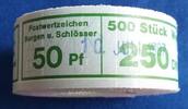 Bundesrepublik Deutschland 250 x 50 Pfg. Burgen & Schlösser komplette Rolle 250 Stück -