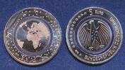 Bundesrepublik Deutschland 5 Euro 'Planet Erde' mit Polymerring, Prägestätte Stuttgart -