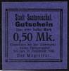 Deutsches Reich - Polen 50 Pfg. Santomischel/Zaniemysl, Gutschein des Magistrats kassenfrisch -