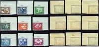 Deutsches Reich 3-40 Pfg. 499-507 A 'Nothilfe Wagner' kompl. Satz in A-Zähnung mit Eckrand oben rechts -