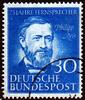 Bundesrepublik 30 Pfg. 161 I - Philip Reis mit Plattenfehler 'weißer Punkt im B' -