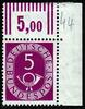 Bundesrepublik Deutschland 5 Pfg. Posthorn mit Eckrand oben rechts -