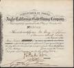Vereinigte Staaten von Amerika 10 Shill. share 'Goldrush' - 'Anglo-Californian Gold Minung Comp.' mit Originalunterschriften -