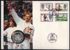 Niue 50 + 5 $ 'Boris Becker' seltenes Numisbriefset zum Davis-Cup-Finale 1989 mit Silbermünze! -