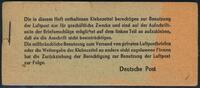 Bizone sog. 'JEIA'-Luftpostzulassungsmarke im Original-Markenheft -