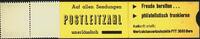 1 Fr. 1967 Schweiz Ticket-Markenheft zu 1 Fr. (10x10 Ct.) aus Automat, selten! ** postfrisch