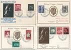  1954/61 Berlin  Richard Wagner-Festspiele Bayreuth   4 versch. Sonderkarten mit SST gestempelt/SST