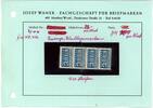 Bizone 2 Pfg Z 4 Notopfer Viererstreifen in guter Type -