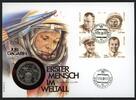 UdSSR 1 Rubel Numisbrief auf den ersten Menschen im Weltall 'Jurij Gagarin' -