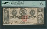 USA Confederate States 10 Dollars PMG certified -