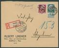 Deutsches Reich 12 Pfg 'Heldengedenktag' auf außergewöhnlichem FDC als Einschreiben-Postauftrag! -
