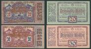 österreich 20+30 Heller KIRCHHAM Set von 2 Scheinen mit Bronze-Aufdruck -