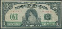 Canada 1 $ sog. 'Large note' mit 'Prinzessin Patricia Ramsey' Us. von Hyndman & Saunders -