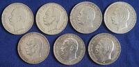 Deutsches Reich - Baden 7x 3 Mark 'Großherzog Friedrich II.' Satz von allen 7 Prägejahren! -