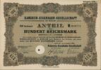 Berlin 100 RM Aktie der 'Kamerun-Eisenbahn-Gesellschaft' Emission B -
