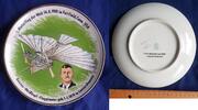Deutschland - Leutershausen Porzellanteller auf Gustav Weißkopf und den 1. Motorflug der Welt -
