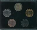 Monako 5x 2 Euro 'Prinz Albert' im 'Precious Metal Set' -
