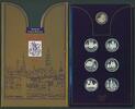 Russland 6x 1 Rubel '850 Jahre Moskau' seltener Sonder-Münzsatz im offiziellen Klappfolder -