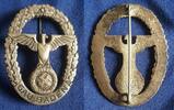 Deutsches Reich Original 'Gau-Ehrenzeichen Baden' in Silber, Kupferlegierung versilbert mit Hst. -