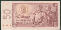 CSSR 50 Kor. Pi. 90b 'Patdesiat Korun - Russ. Soldat & Partisan' Serie G -