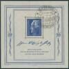 Sowjetische Besatzungszone 50 Pfg. 1949 Goethe-Block mit seltenem SST 'W... 138.57 US$  +  6.93 US$ shipping
