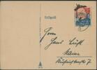 Deutsches Reich Feldpost sog. Spottkarte 'Wert keinen Pfennig' mit Abb. Churchill -