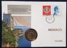 Monaco 2 € Numisbrief auf '500 Jahre Souveränität' mit Münze 'Lucien I. -