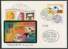 Bundesrepublik Deutschland 1 + 12 DM 'Int. Briefmarkenausstell. der Jugend' Telefonkarten-Brief Düsseldorf 21.6.1990 -