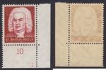 Deutsches Reich 12 Pfg. Musikerserie J.S. Bach mit Plattennummer 1