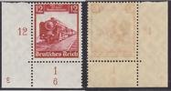 Deutsches Reich 12 Pfg. 100 Jahre Deutsche Eisenbahn mit Plattennummer 3 und Formnummer 6