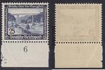 Deutsches Reich 25 Pfg. Winterhilfswerk Moderne Bauten mit Plattennummer 2