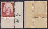 Deutsches Reich 12 Pfg. Musikerserie J.S. Bach mit Plattennummer 1