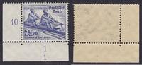 Deutsches Reich 25 Pfg. Sommerolympiade Berlin Ruderer mit Formnummer 1
