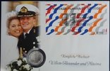 Niederlande 10 € Hochzeit Kronprinz Willem Alexander & Maxima NUMISBRIEF