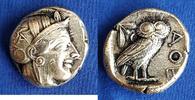 Tetradrachme 449-404 M.Ö. Griechenland Attica Behelmte Athena n.  rechts ... 1080,00 EUR + 5,00 EUR kargo